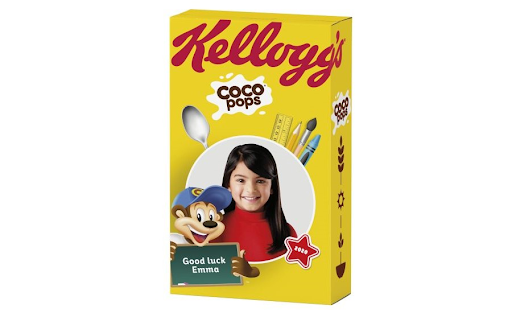 Kellogg Personalized Cereal Box