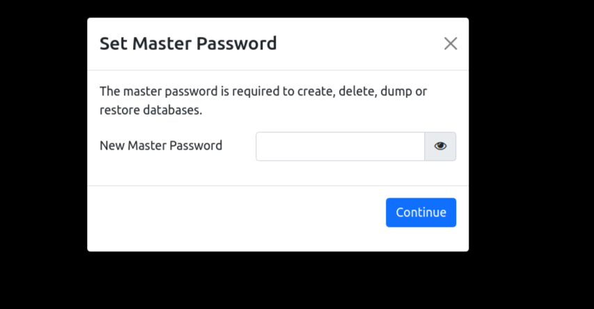 Set Master Password in Odoo-2