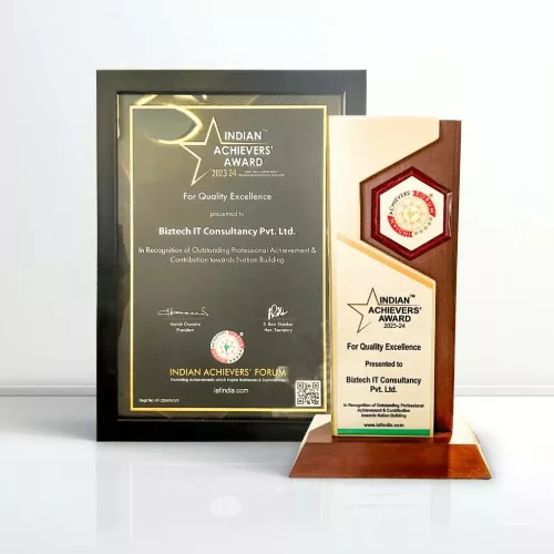BiztechCS won the Indian Achiever’s Award for the year 2023-24 
