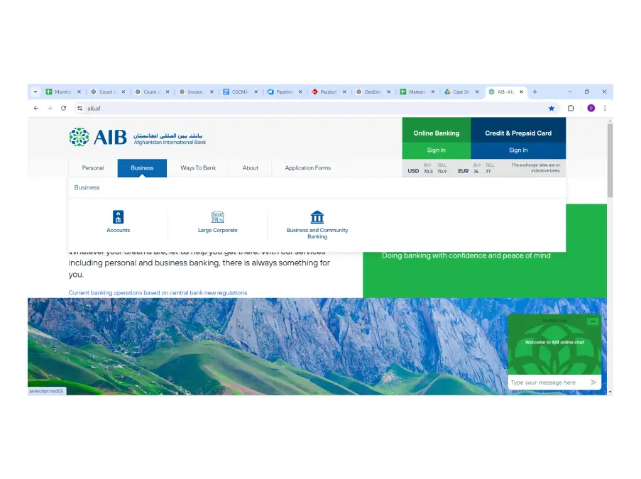 Streamlined Banking Operations and Customer Accessibility with a .NET CMS-Based Digital Platform for Afghanistan International Bank Streamlined Banking Operations and Customer Accessibility with a .NET CMS-Based Digital Platform for Afghanistan International Bank