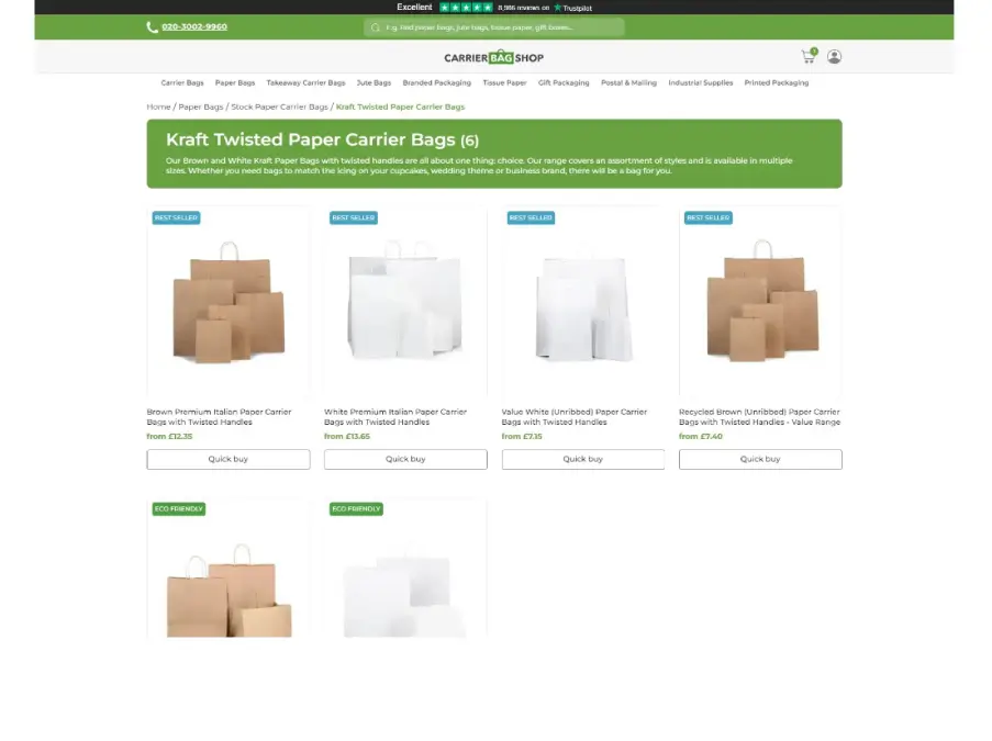 Optimizing Multi-Site E-Commerce for CarrierBagShop Using .NET Core & ReactJS – Packaging Industry Optimizing Multi-Site E-Commerce for CarrierBagShop Using .NET Core & ReactJS – Packaging Industry