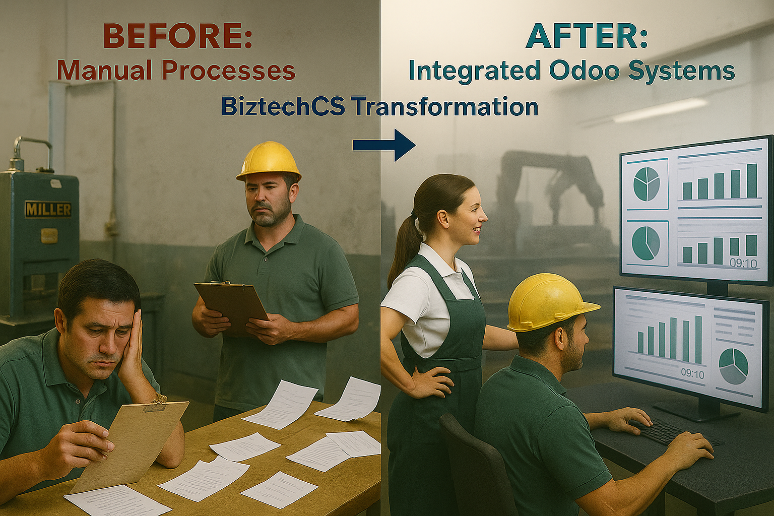 before and after odoo implementation