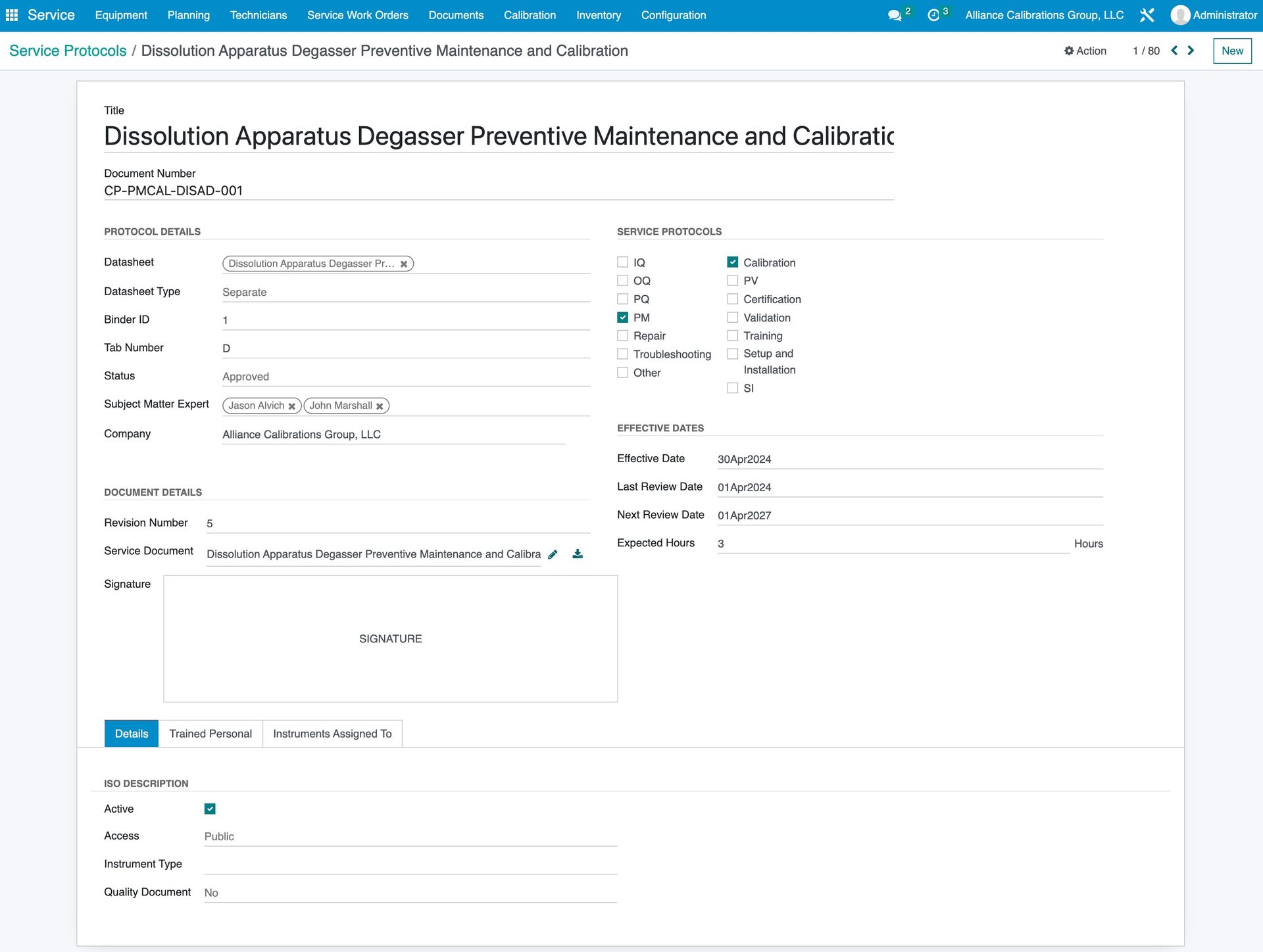 Transforming Instrumentation Service Operations for Life Sciences through Centralized Odoo Integration and 21 CFR Part 11 Compliance